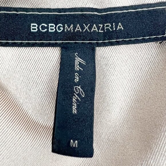 BCBGMaxAzria Kira Colorblock One Shoulder Ruched Bodycon Mini Dress. Size M - Picture 4 of 11